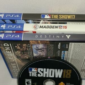 Ps4 Bundle Of 4 GAMES - Destiny/ The Show17,18/ Ma
